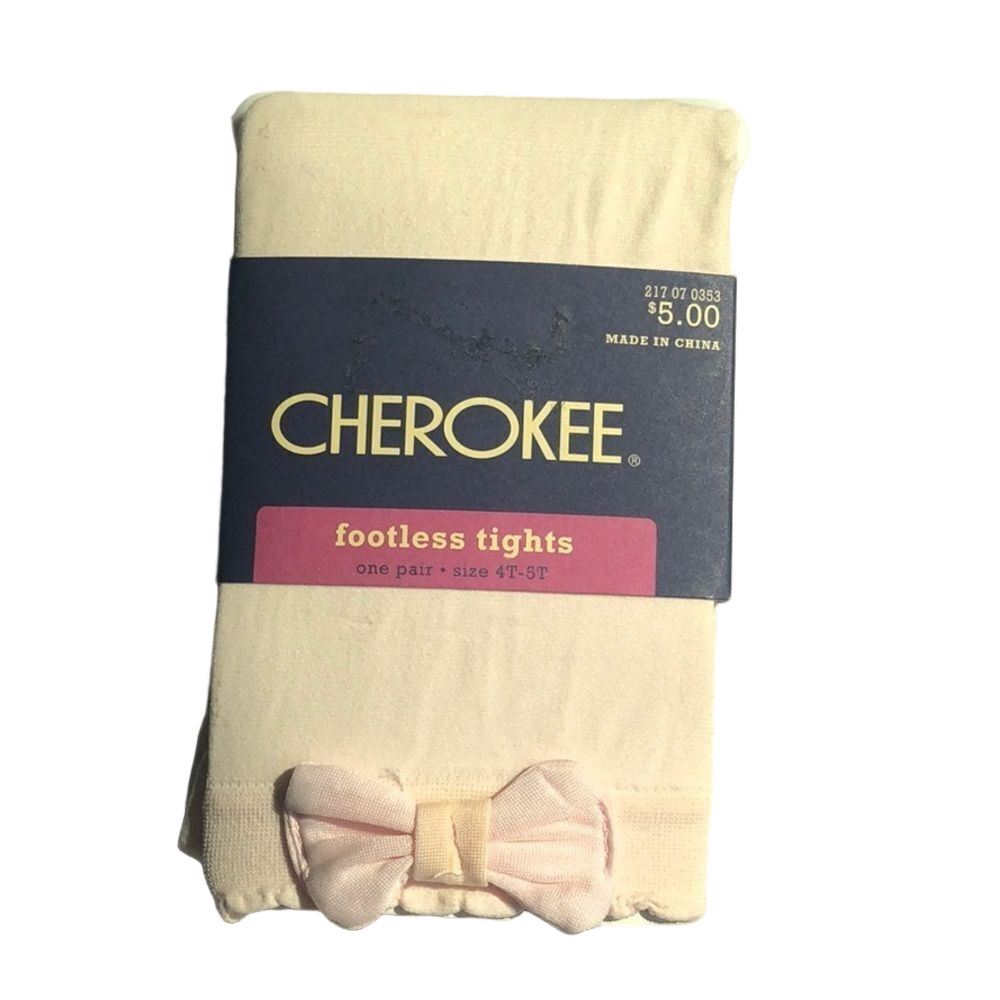 🍭6/$30 NWT Cherokee pale pink footless tights 4-5